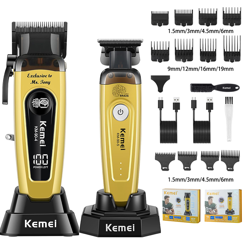 Electric Shaver Rotary - KEMEI Men's Hair Trimmer, Cordless Professional