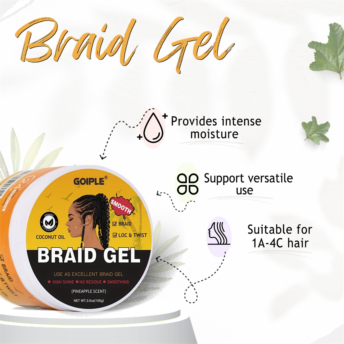 Braiding Gel High-Shine Clean  - đánh giá và giá Men'S Grooming Gel