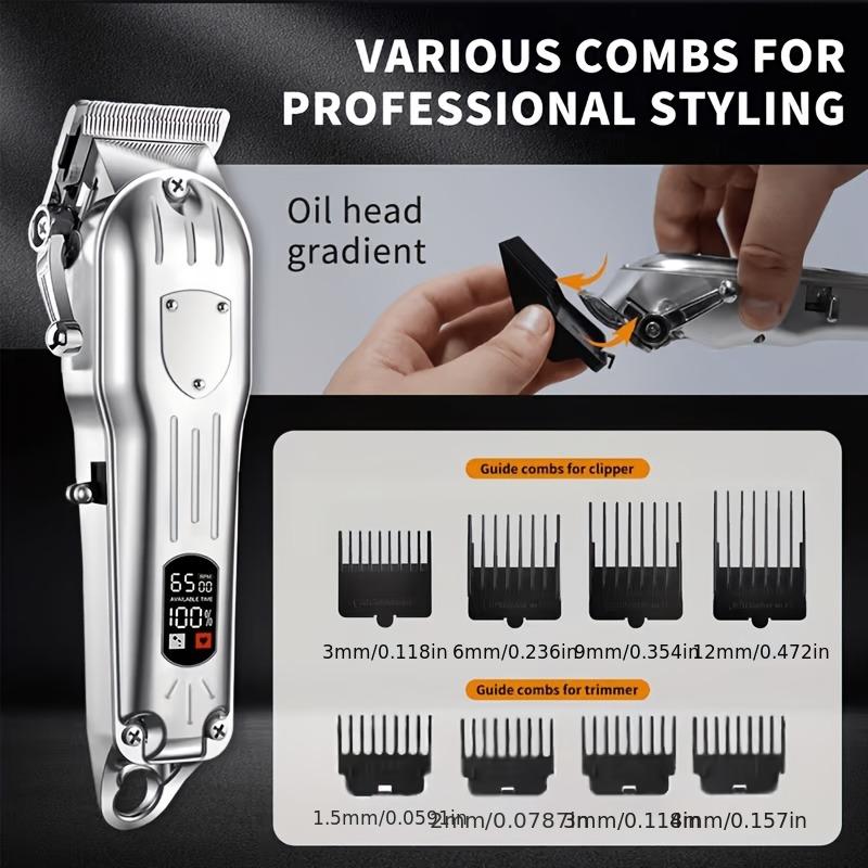 USB Rechargeable Hair Clipper  - đánh giá và giá Men'S Grooming Electric Trimmer
