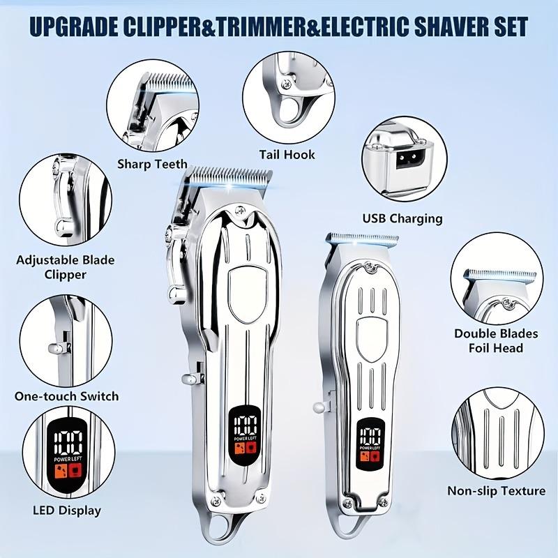 USB Rechargeable Hair Clipper  - đánh giá và giá Men'S Grooming Electric Trimmer