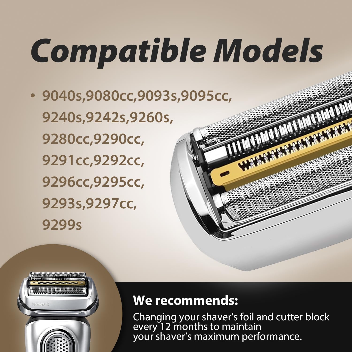New 92S Replacement Foil Head  - đánh giá và giá Electric Shaver Rotary