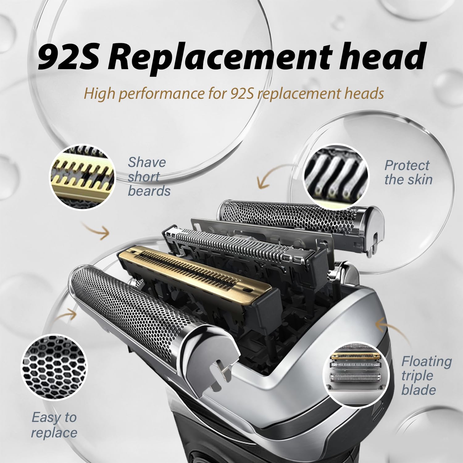 New 92S Replacement Foil Head  - đánh giá và giá Electric Shaver Rotary