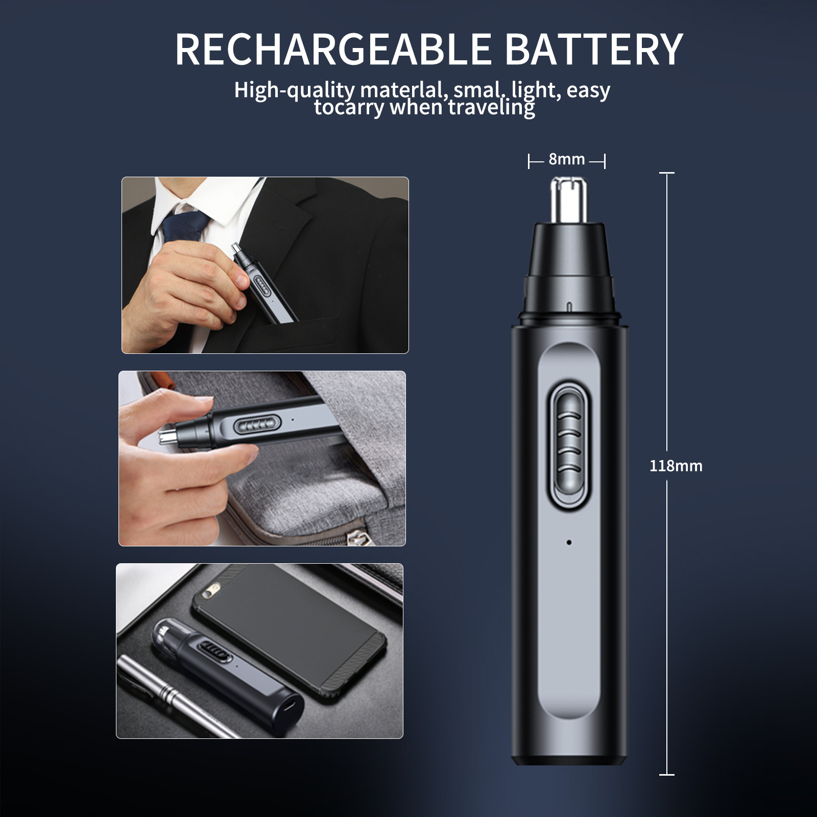 Nose Hair Trimmer for Men Elec - đánh giá và giá Electric Shaver Rotary