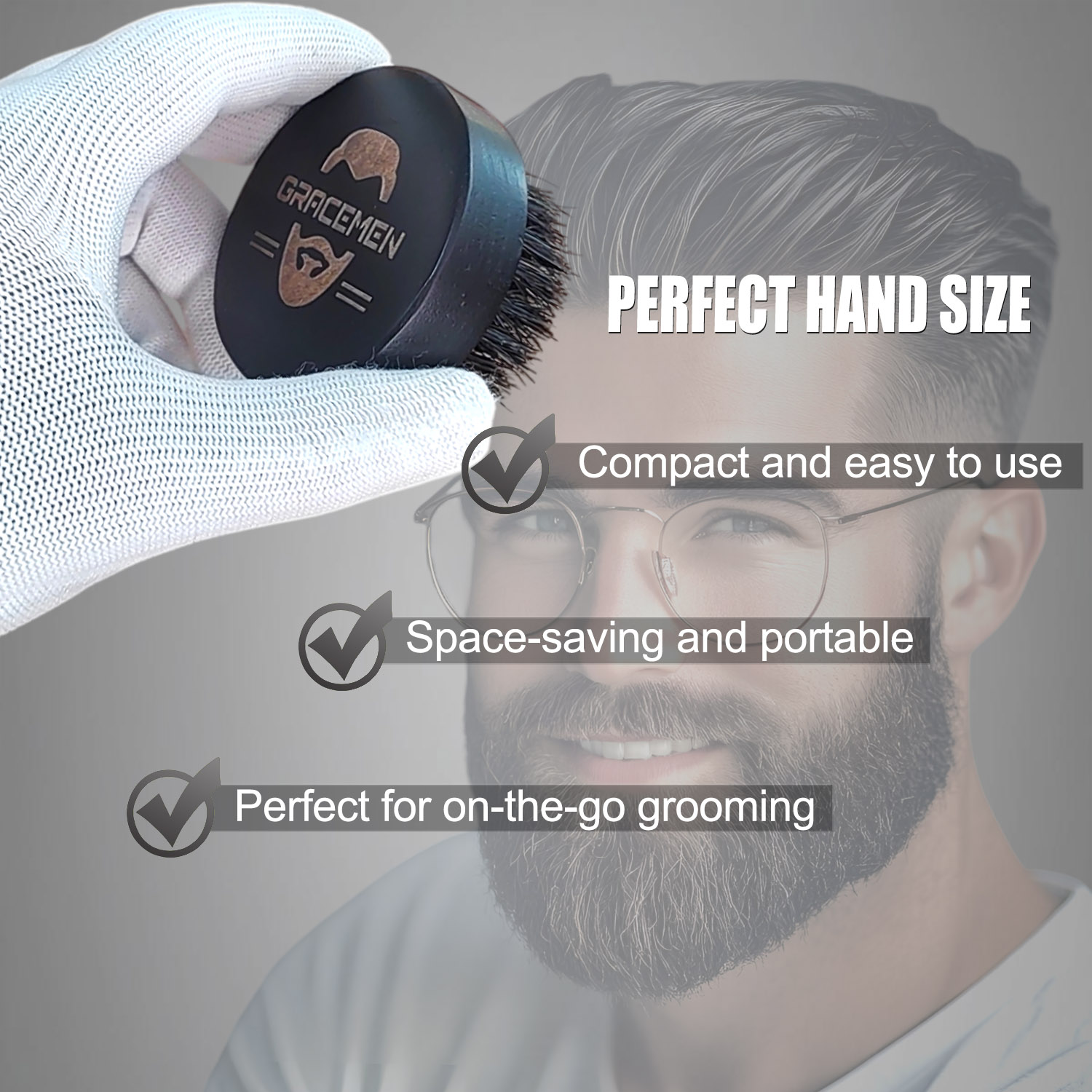 Round Beard Brush for Men – 10 - đánh giá và giá Men'S Grooming Organizer