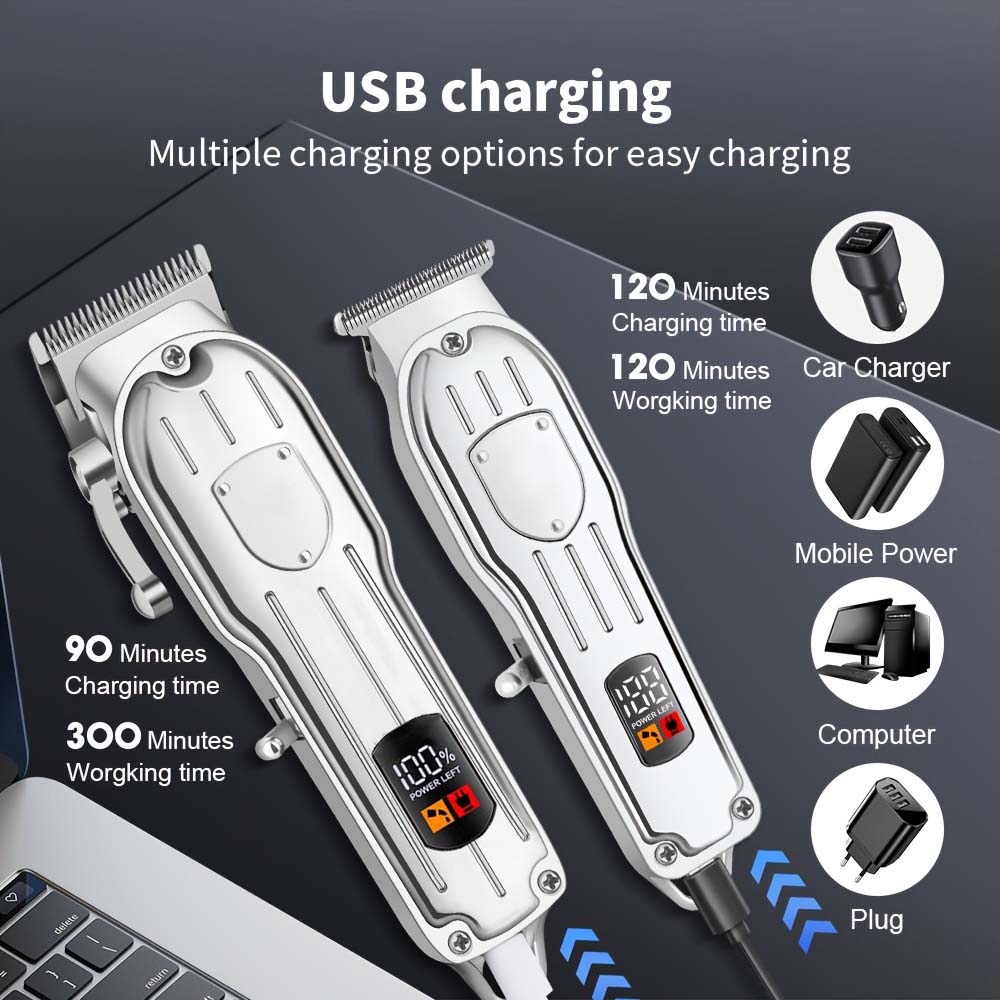 Professional Hair Clipper Set  - đánh giá và giá Men'S Grooming Electric Trimmer