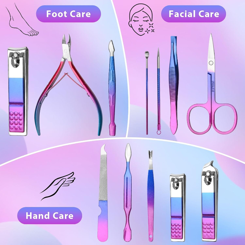 Manicure Set Nail Clippers Ped - đánh giá và giá Mens Grooming Kit Luxury