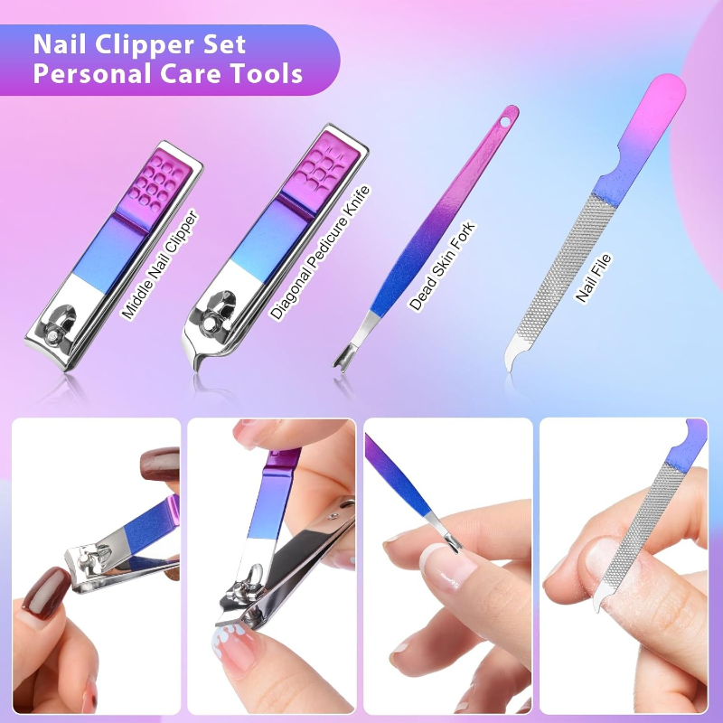 Manicure Set Nail Clippers Ped - đánh giá và giá Mens Grooming Kit Luxury