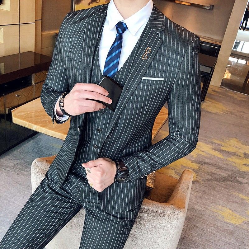 Men's Slim Fit Pin Stripe Blaz - đánh giá và giá Men'S Grooming Uk