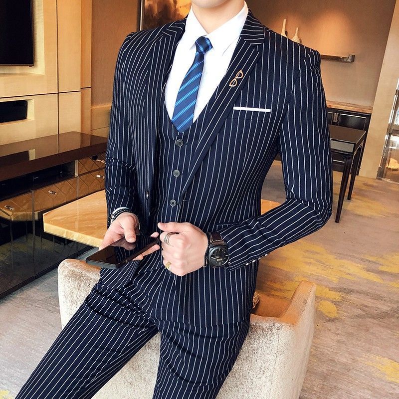 Men's Slim Fit Pin Stripe Blaz - đánh giá và giá Men'S Grooming Uk