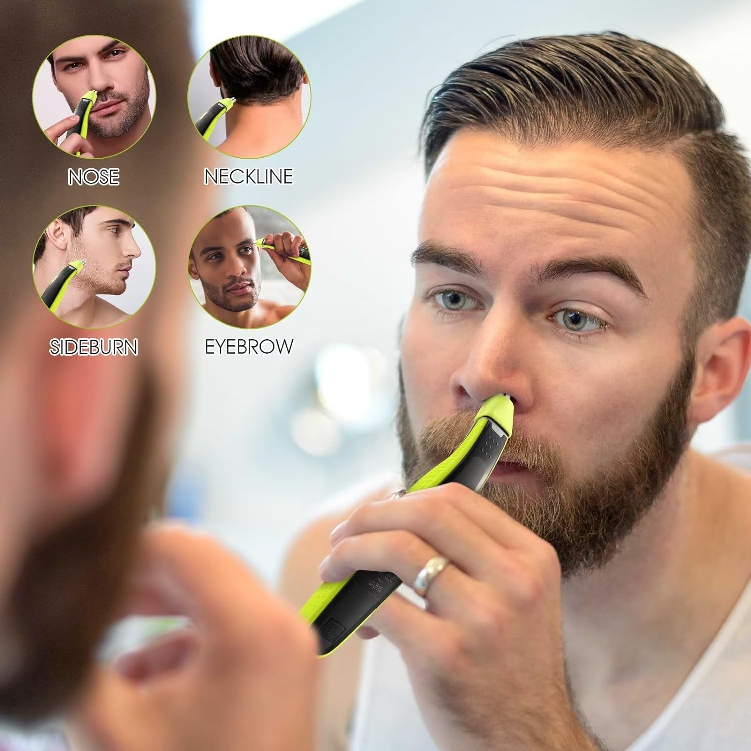 YUKU Nose Hair Trimmer Replace - đánh giá và giá Electric Shaver Rotary