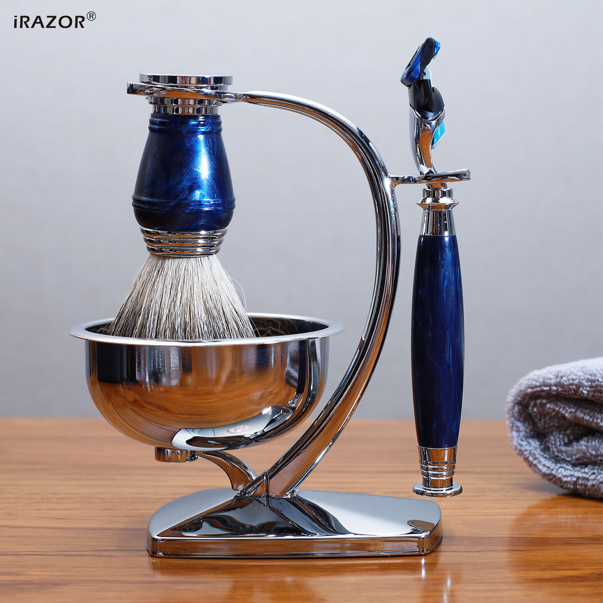 iRAZOR Royal Blue Luxury Men's - đánh giá và giá Mens Grooming Kit Luxury