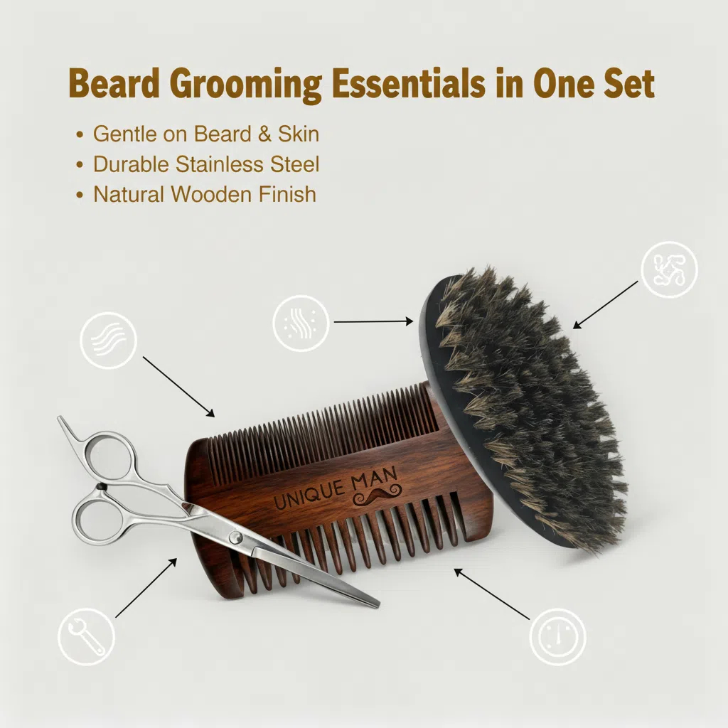 UNIQUE MAN Men's Beard Set, Bl - đánh giá và giá Men'S Grooming Organizer