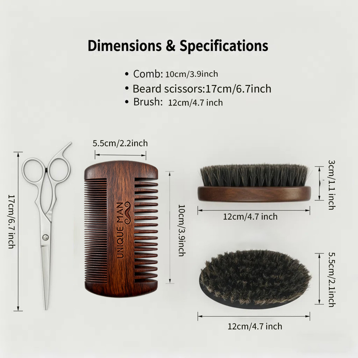 UNIQUE MAN Men's Beard Set, Bl - đánh giá và giá Men'S Grooming Organizer